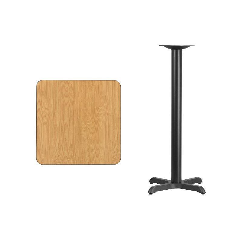 Flash Furniture Laminate Table Top with Table Height Base
