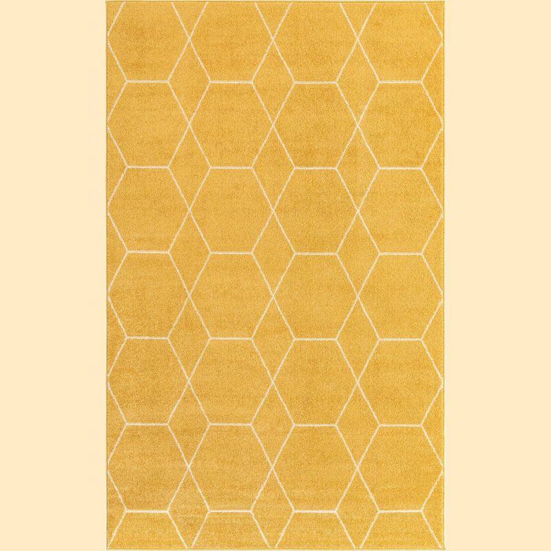 Unique Loom Trellis Frieze Geometric Trellis Indoor Woven Area Rug