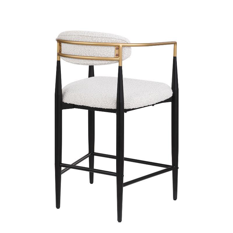 Willa Arlo™ Interiors Maconay Upholstered Counter Stool with Metal Frame (Set of 2)