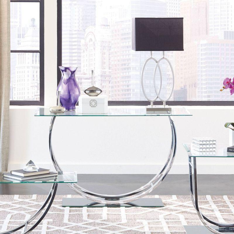 Alma Danville 48'' Glass Top Console Table