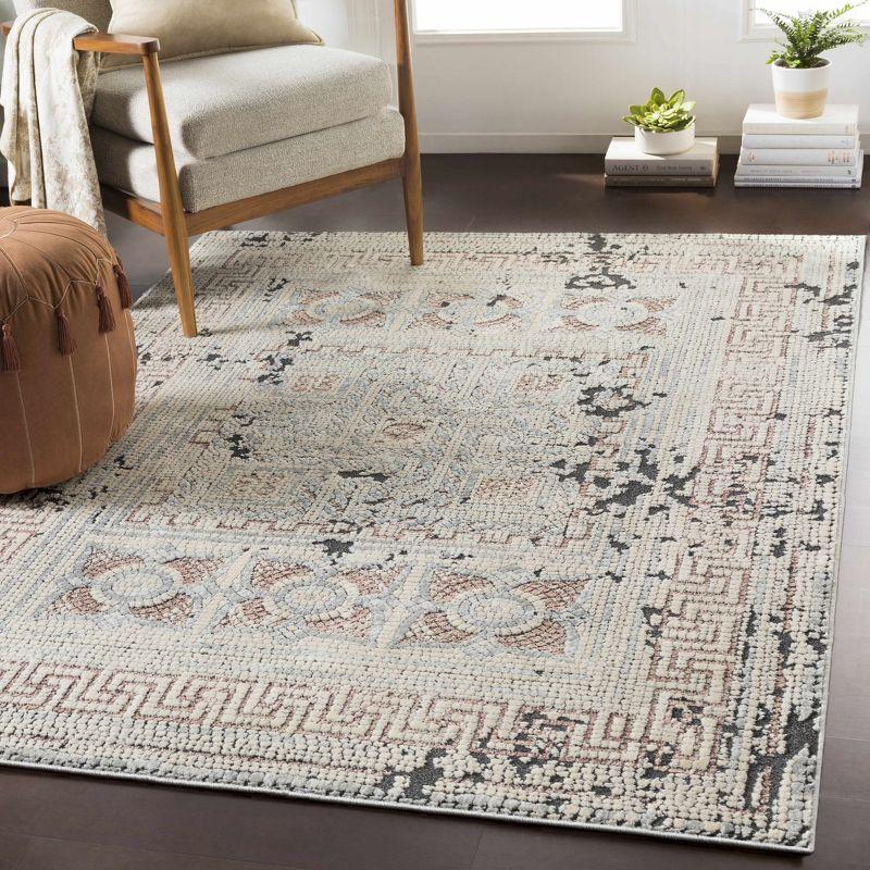 Terlingua Beige and Black Medium Pile Area Rug