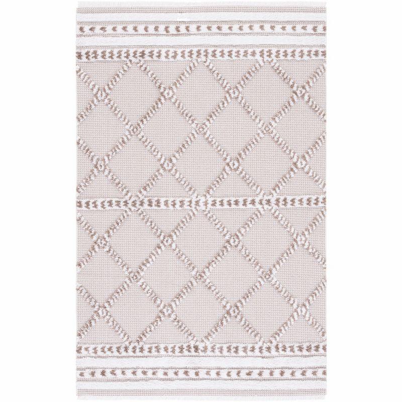 Augustine AGT714 Machine Made Indoor Area Rug - Ivory/Beige - 4'x6' - Safavieh