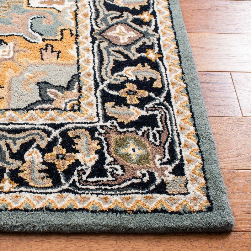 Heritage HG625 Handmade Area Rug - 8'x8' - Grey/Green - Safavieh