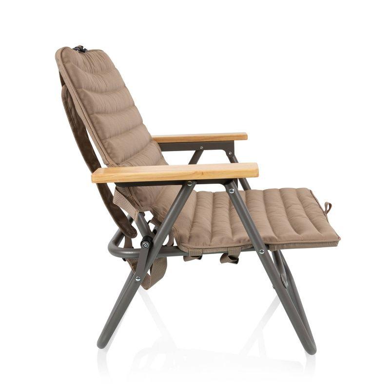 Descanso Foldable Brown Padded Beach Chair