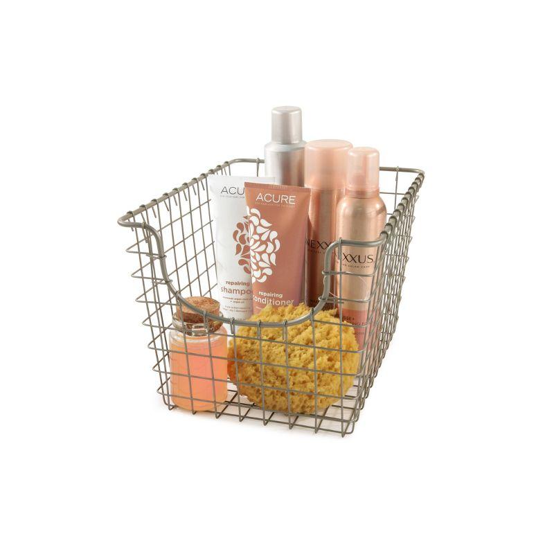 Spectrum Diversified Scoop Small Basket Silver Rose Gold