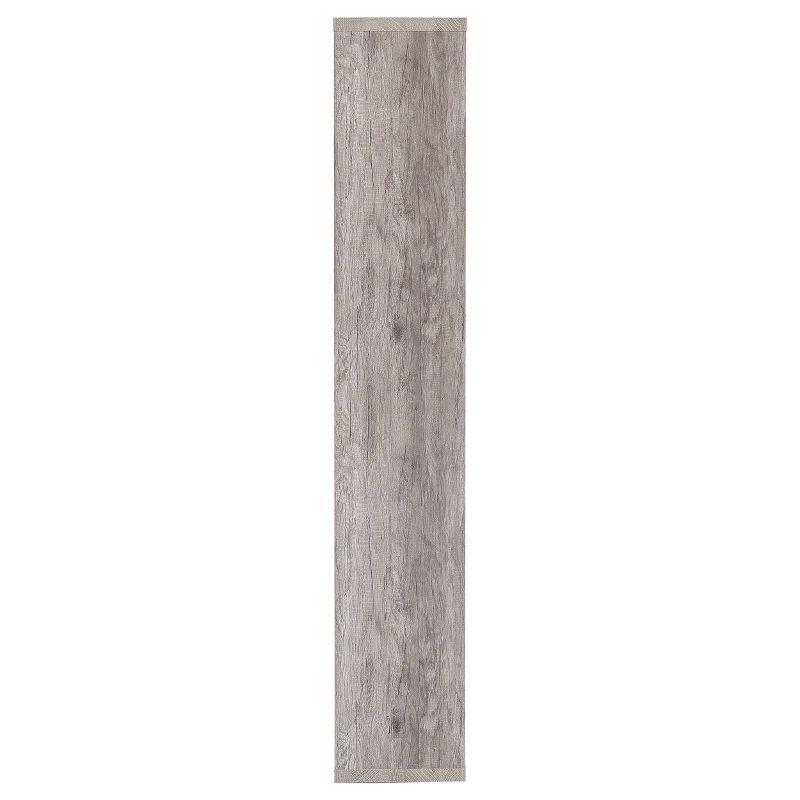 70.75" Theo 8 Shelf Bookcase Gray Driftwood - Coaster