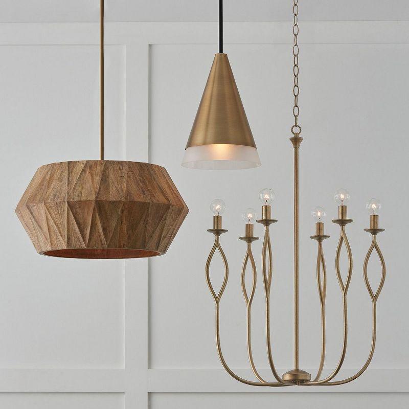 Capital Lighting Avant 1 - Light Pendant in  Aged Brass/Black