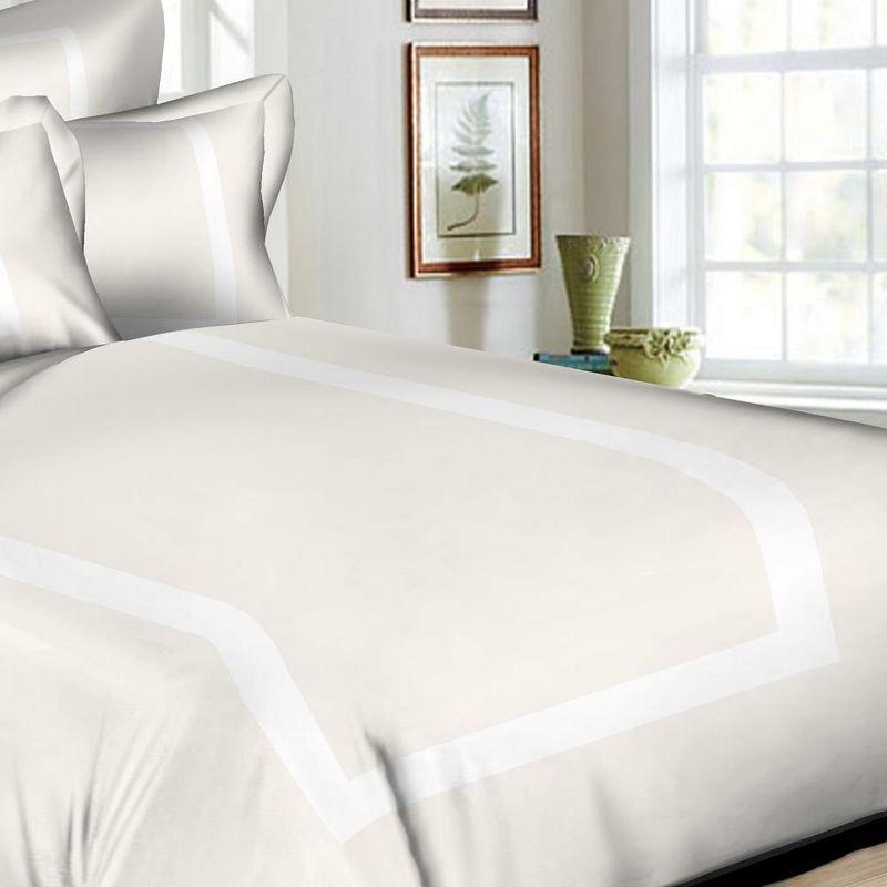 Circles Home 300TC Hotel Style Ivory Duvet Set