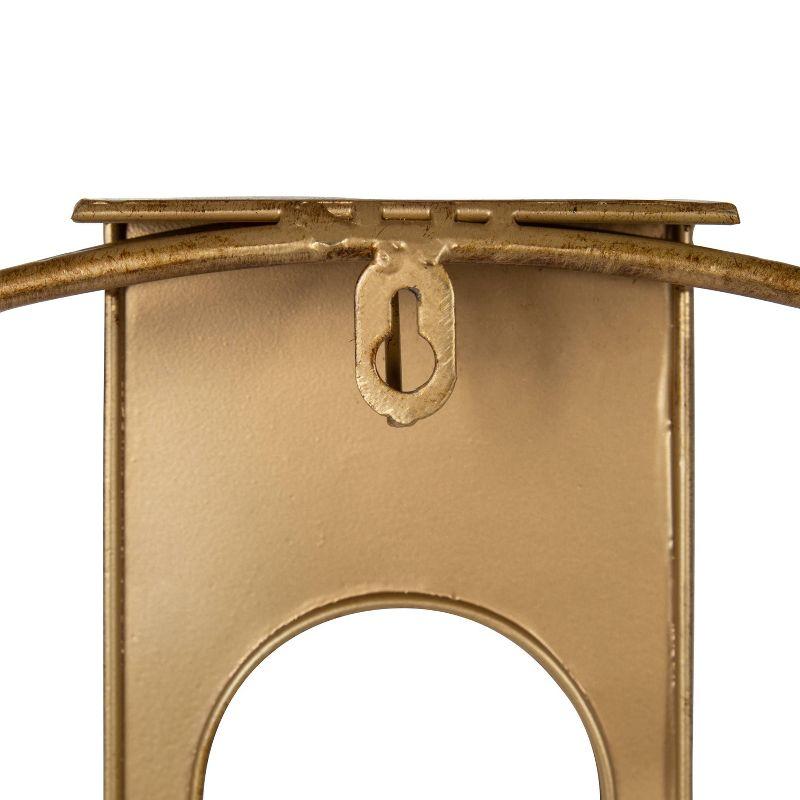 Kate & Laurel All Things Decor 22"x22" Urgo Numberless Metal Wall Clock Gold: Modern, Round, Indoor Decorative Clock