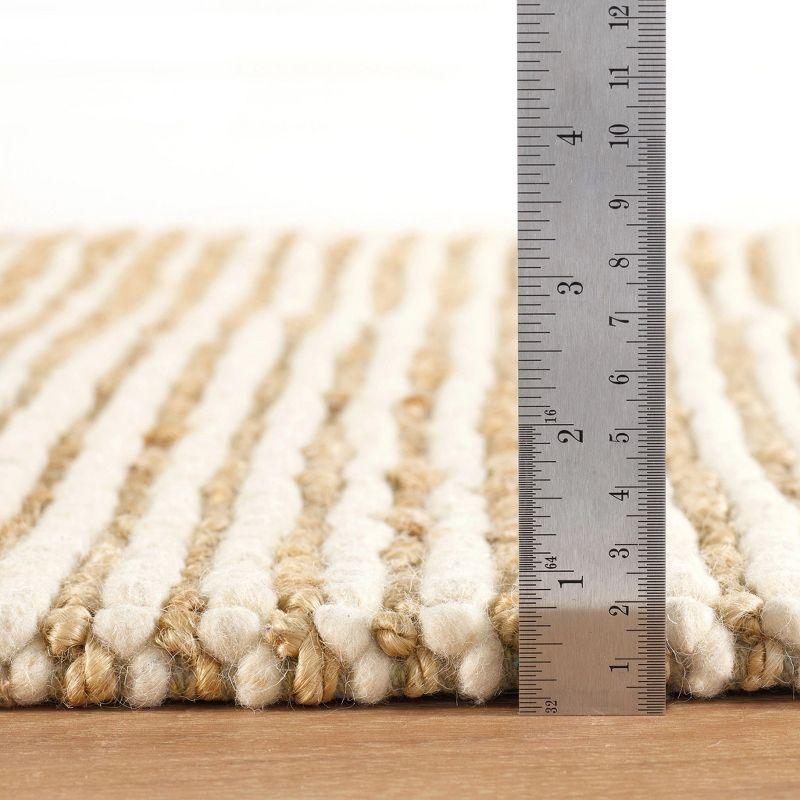 Dash and Albert Rugs Twiggy Natural Handwoven Wool/Jute Rug