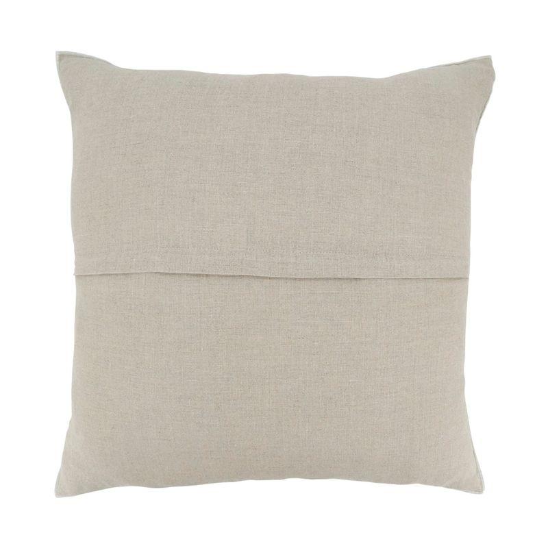 Stonewashed Linen Square Throw Pillow with Duck Feather Fill