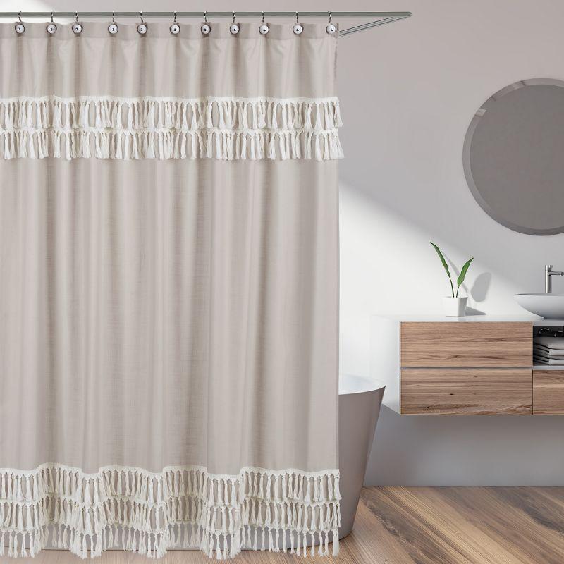 Sweet Jojo Designs Linen Single Shower Curtain