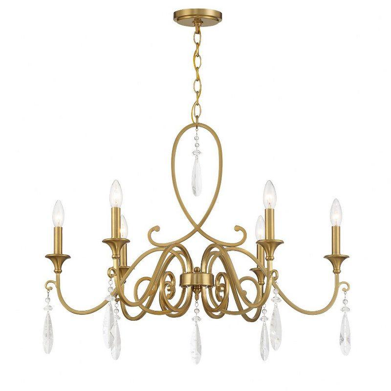 Fairchild 6-Light Chandelier in Warm Brass