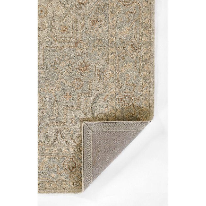 Momeni Pasha Medallion Area Rug Light Blue