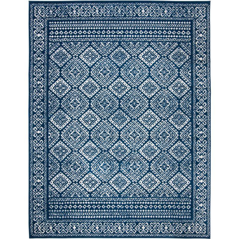 Tulum TUL264 Power Loomed Indoor Area Rug - Navy/Ivory - 9'x12' - Safavieh