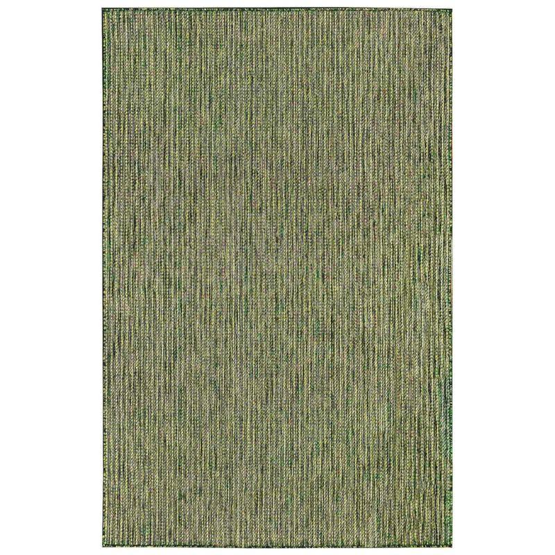 Liora Manne Carmel Texture Stripe Indoor/Outdoor Rug Green 7'10" x 9'10"