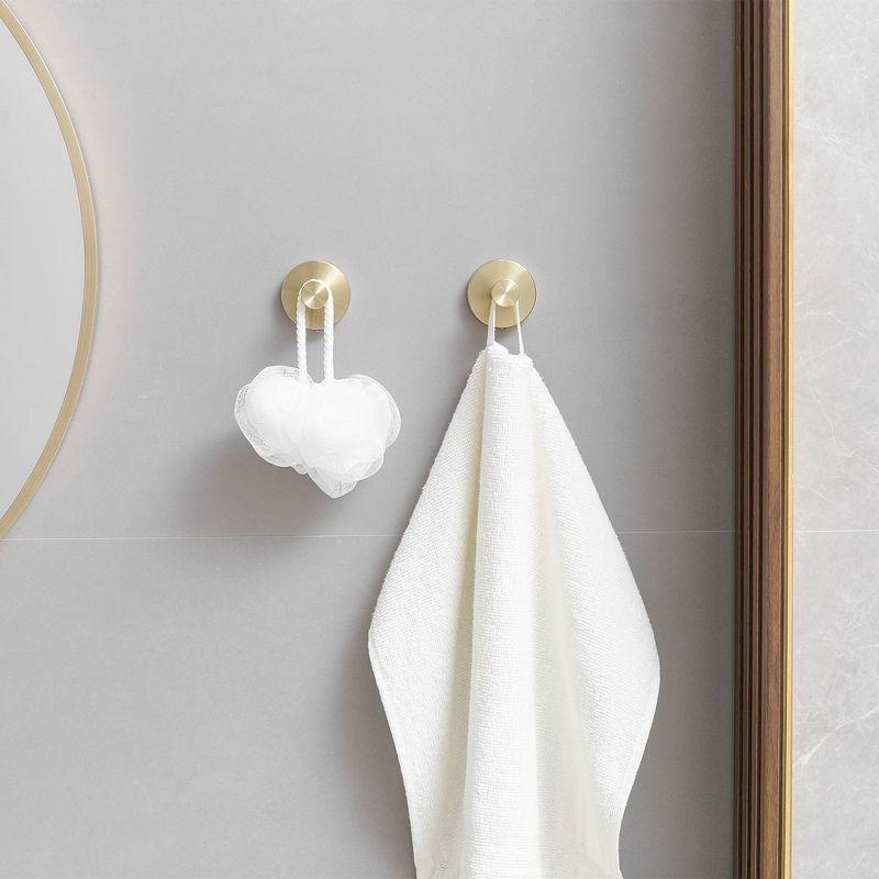 BWE 3-Piece Bath Hardware Set with Towel Ring and 2pcs Towel Hooks and Mounting Hardware Wall Mount