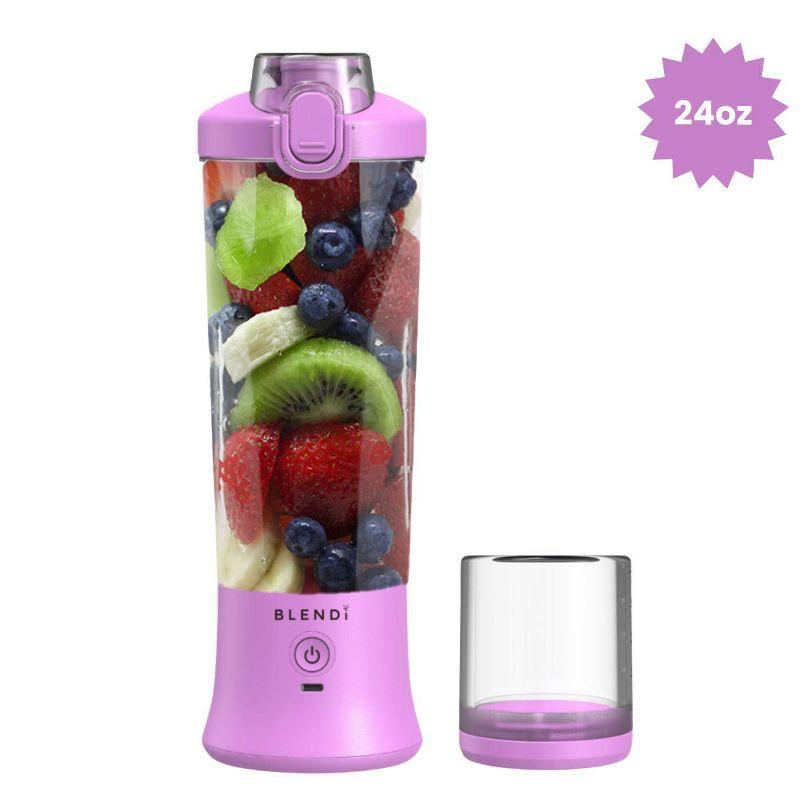 BLENDI X Portable Blender Purple: 24oz Personal Blender, 150W, 2 Speeds, Stainless Steel & Plastic, Hand Wash