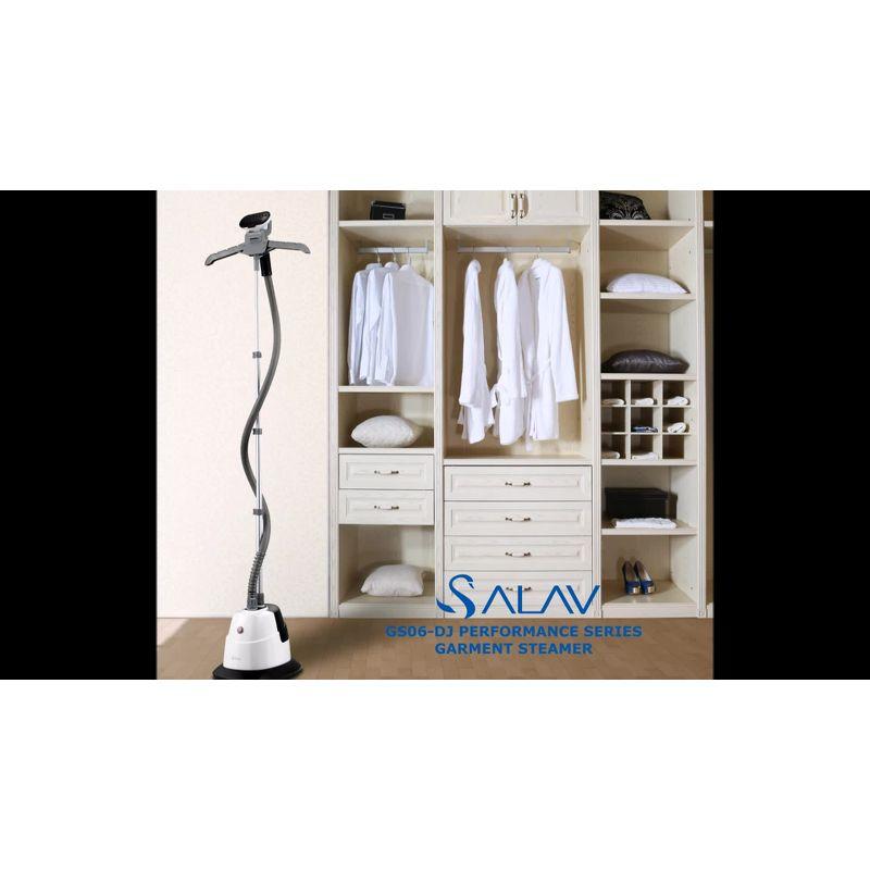 Salav Performance Series Single-Bar Garment Steamer with 360-Swivel Folding Adjustable Hanger & Reviews | Wayfair