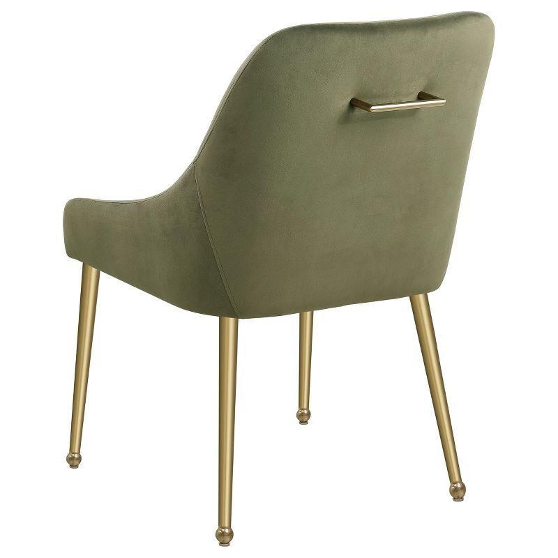 Coaster Home Furnishings Mayette Parsons Wingback Dining Side Chairs Olive (Set of 2)