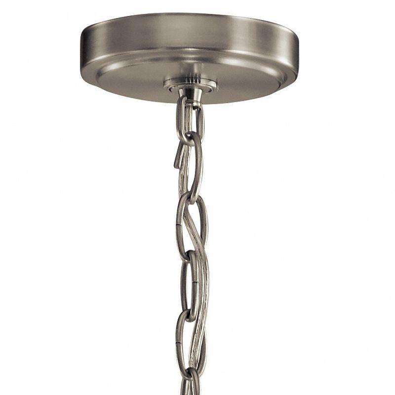 Classic Voleta 22" Wide 4-Light Cage Pendant in Brushed Nickel