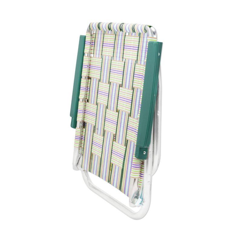 Lawn Chair USA Folding Aluminum Beach Webbed Chair (Spring Fling)
