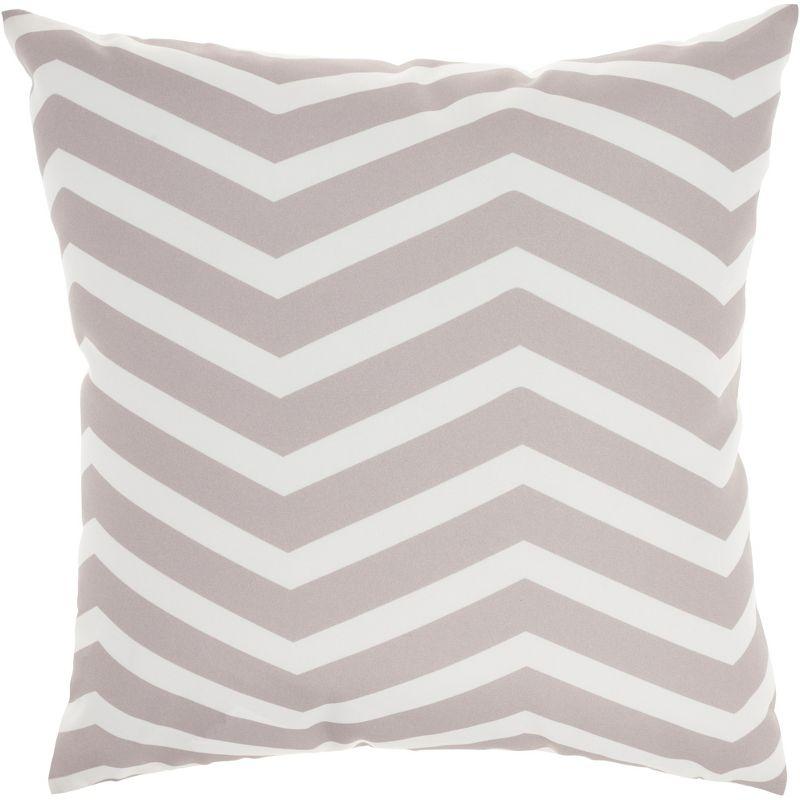 Sunny Aloha 20" Square Natural Polyester Outdoor Throw Pillow