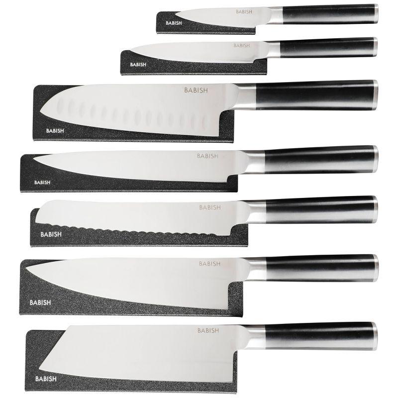 Babish 14-Piece High Carbon Stainless Steel Knife Set with Sheaths