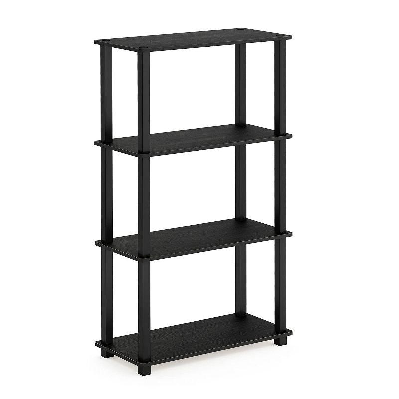 Americano Black 4-Tier Multipurpose Wooden Shelf Display