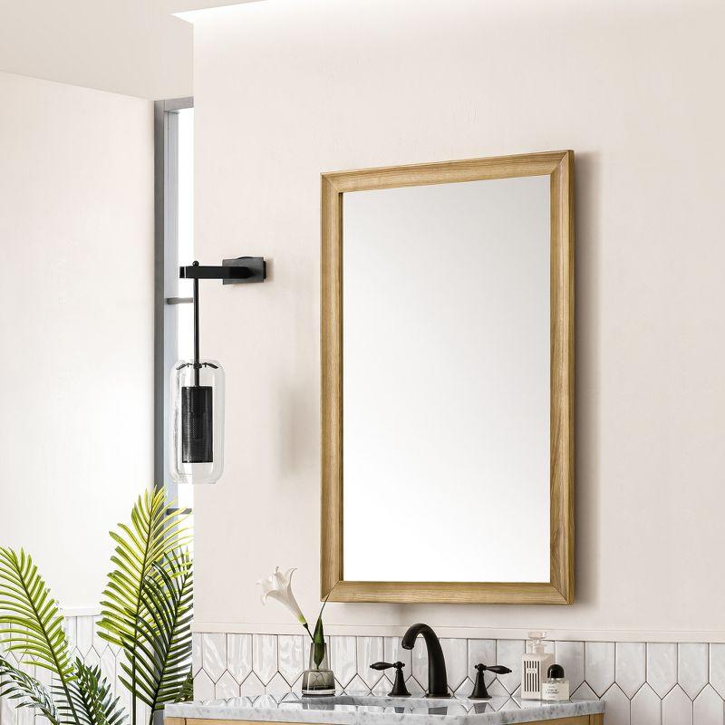 Glenbrooke Solid Wood Flat Wall Mirror