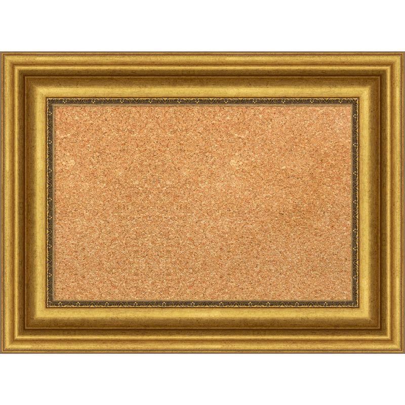 Amanti Art Parlor Framed Corkboard, Natural Cork