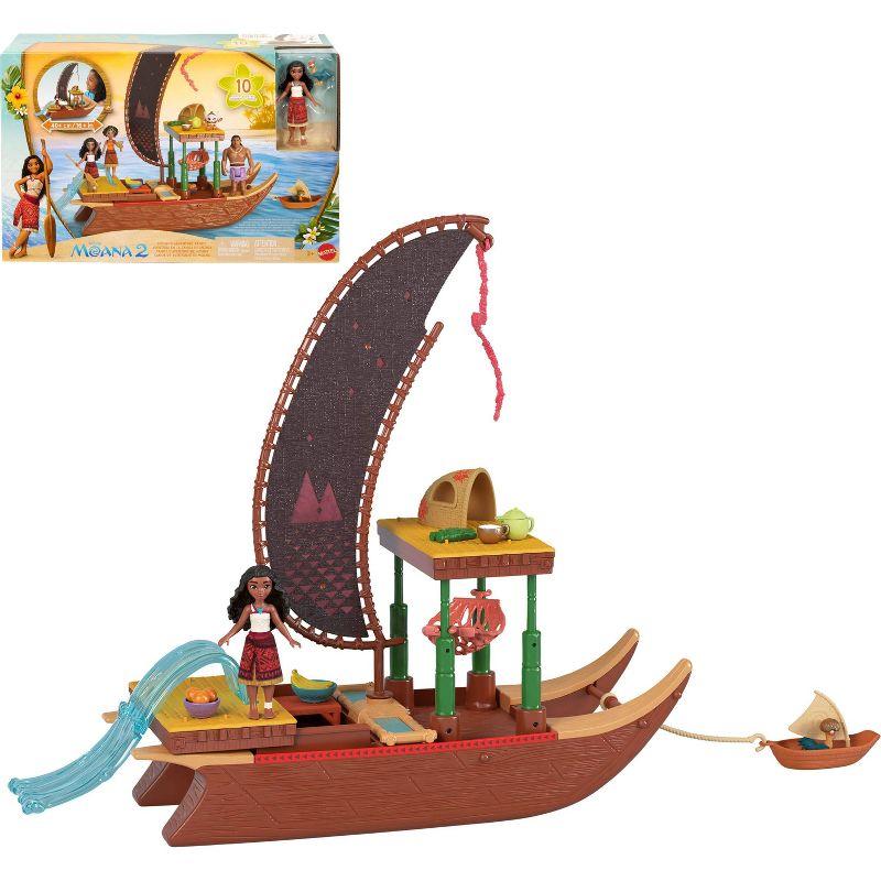 Moana's Adventure Canoe Playset with Doll and Accessories