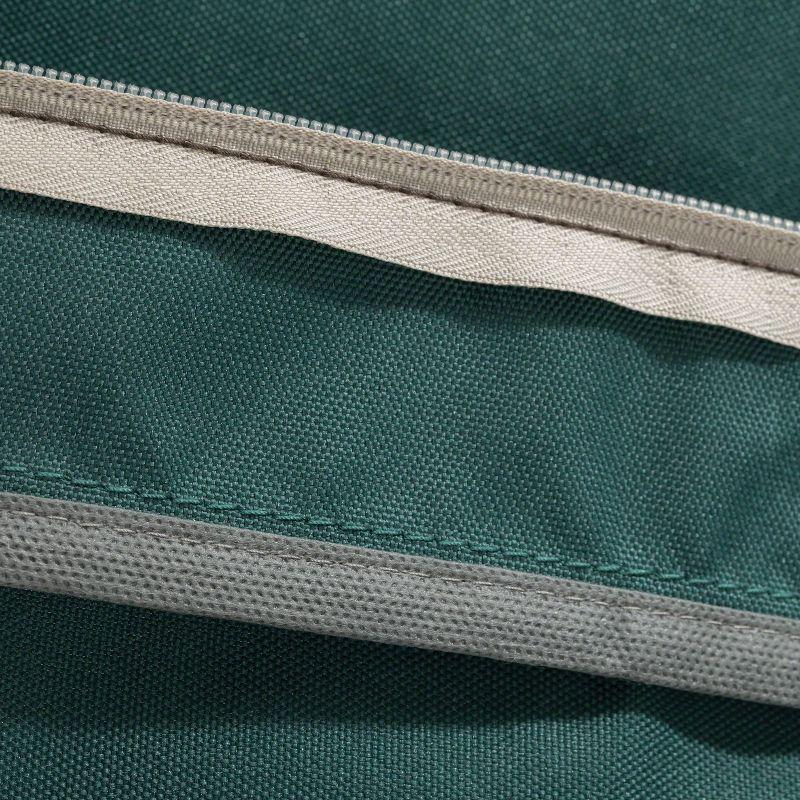 19" x 19" x 3" Ravenna Water-Resistant Patio Seat Cushion Mallard Green - Classic Accessories: Zippered, Polyurethane Foam Filled