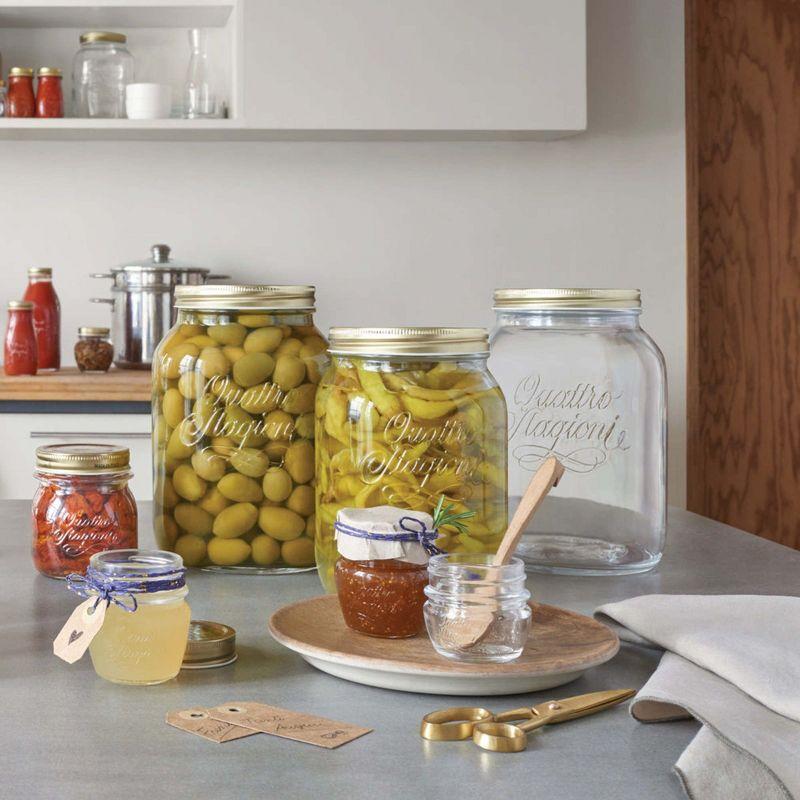 Bormioli Rocco Quattro Stagioni Food Jar wide Mouth (Set of 6)