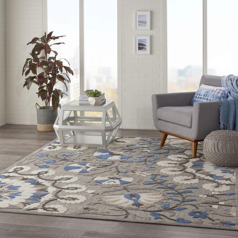 Nourison Aloha Transitional Floral Outdoor Rug