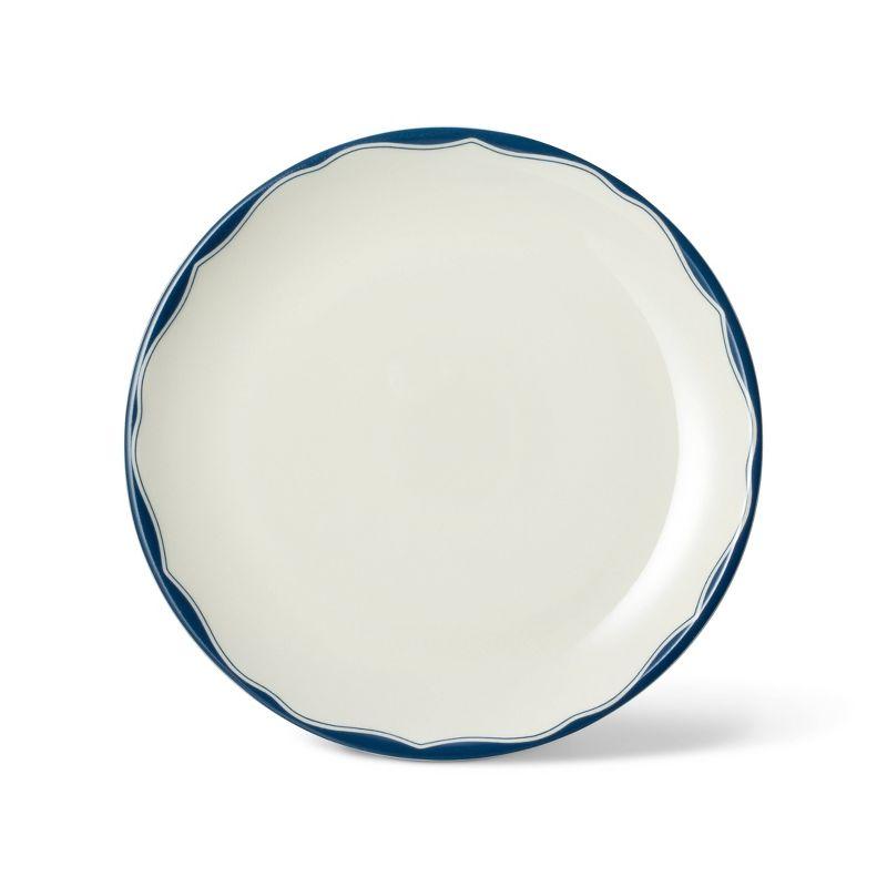 222 Fifth 222 Fifth Brittany 12-Piece Porcelain Dinnerware Set - Service For 4, Plate & Bowl Set