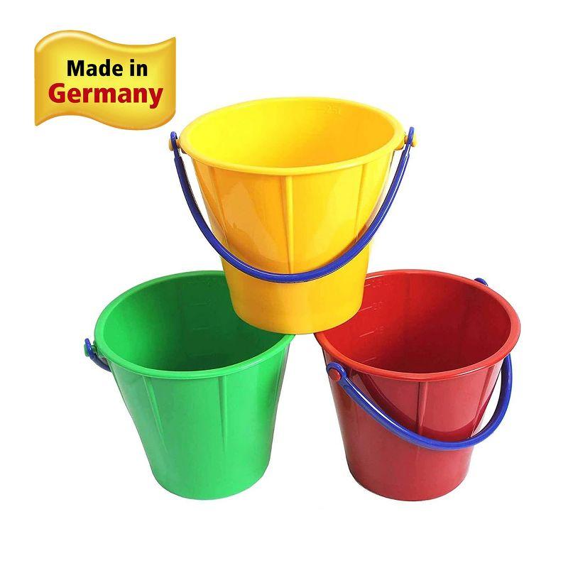 Spielstabil Large Sand Pail (One Bucket Included - Colors Vary)