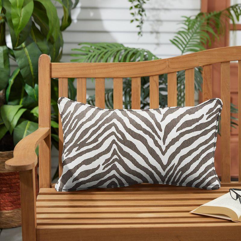 Sabine Animal Print Sunbrella® Indoor/Outdoor Reversible Throw Pillow (Set of 2)