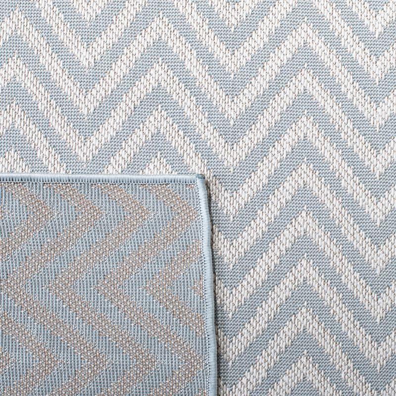 Flatweave Machine Washable Chevron Rug