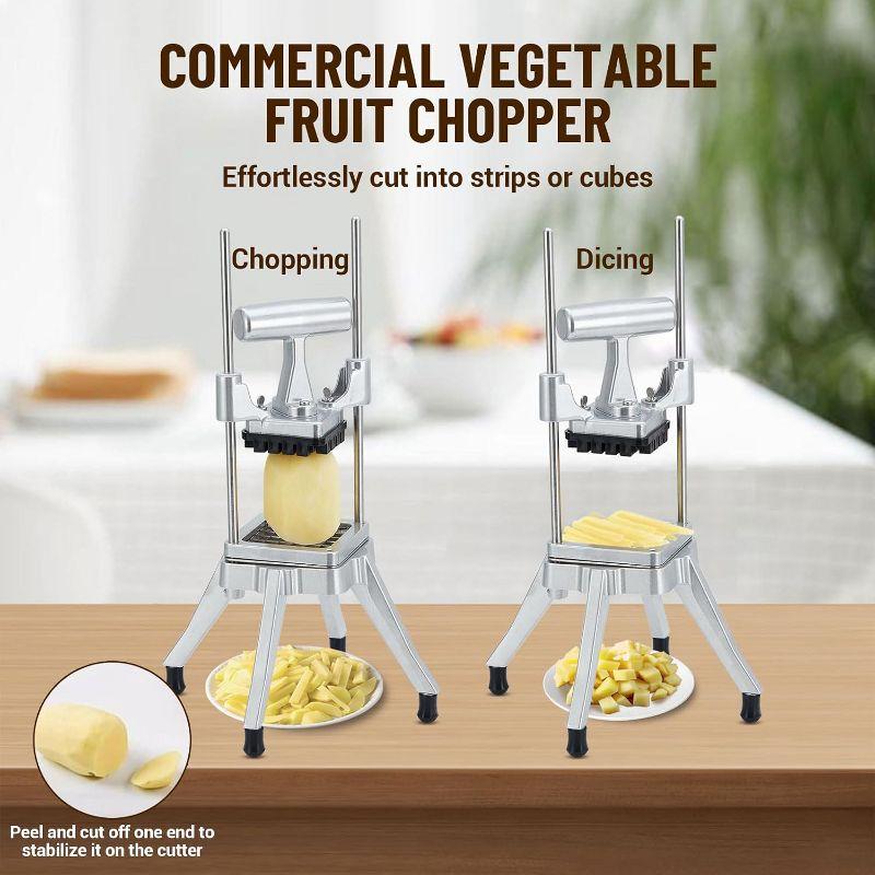 Commercial Vegetable Chopper Stainless Steel French Fry Cutter With 1/4" Blade