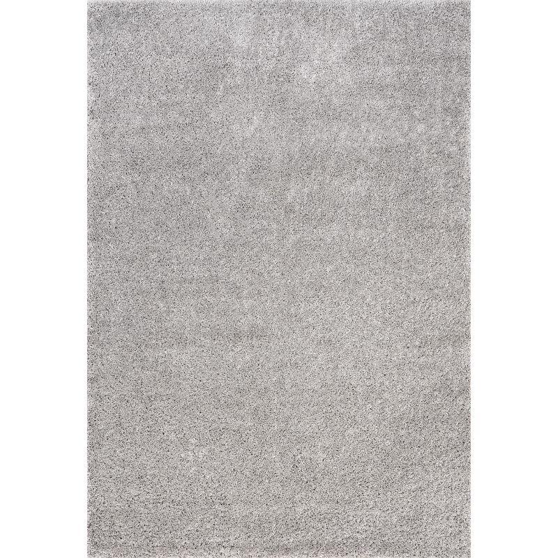 Nuloom Marleen Solid 12x18 Shag Indoor Area Rug for Living Room Bedroom Dining Room Nursery, Silver
