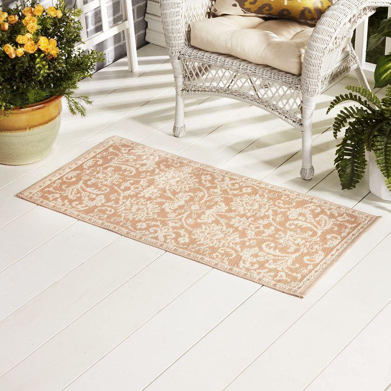 The Lakeside Collection Outdoor Decorative Patio Mats - Sand Accent