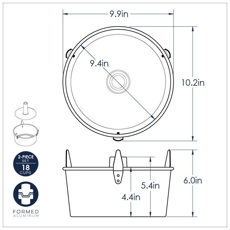 Nordic Ware Naturals® 2 Piece Angel Food Cake Pan & Reviews | Wayfair