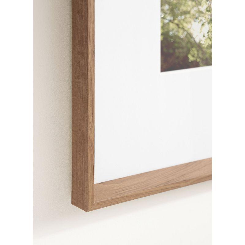Kate & Laurel All Things Decor (Set of 3) 16"x20" Matted to 8"x10" Calter Modern Wall Picture Frames Brown: Gallery Wall Set