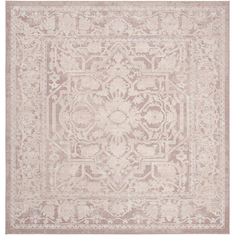 Reflection RFT665 Power Loomed Indoor Area Rug - 5'x5' - Beige/Cream - Safavieh