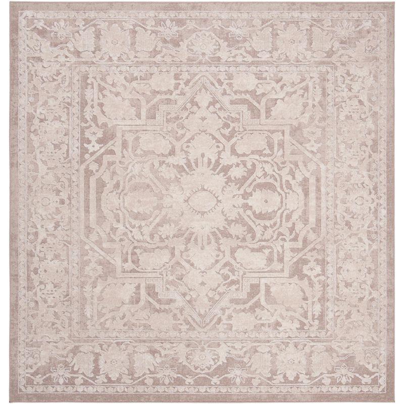 Reflection RFT665 Power Loomed Area Rug - Beige/Cream - 5'x5' - Safavieh.