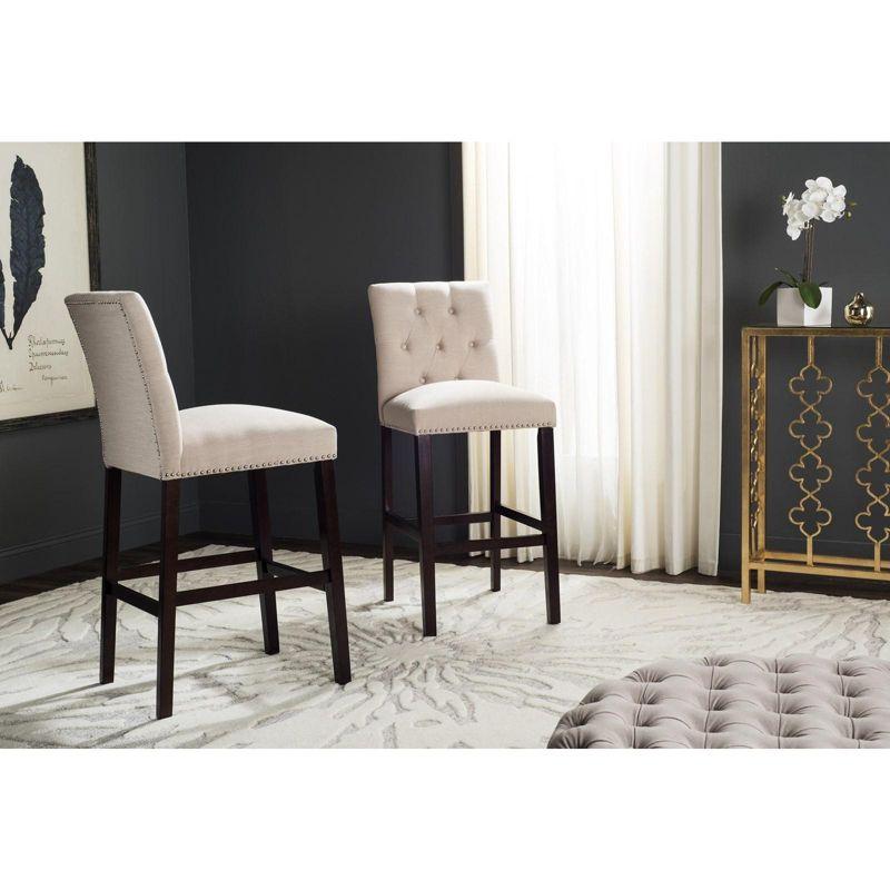 McLoud Upholstered Counter Stool with Solid Wood Frame