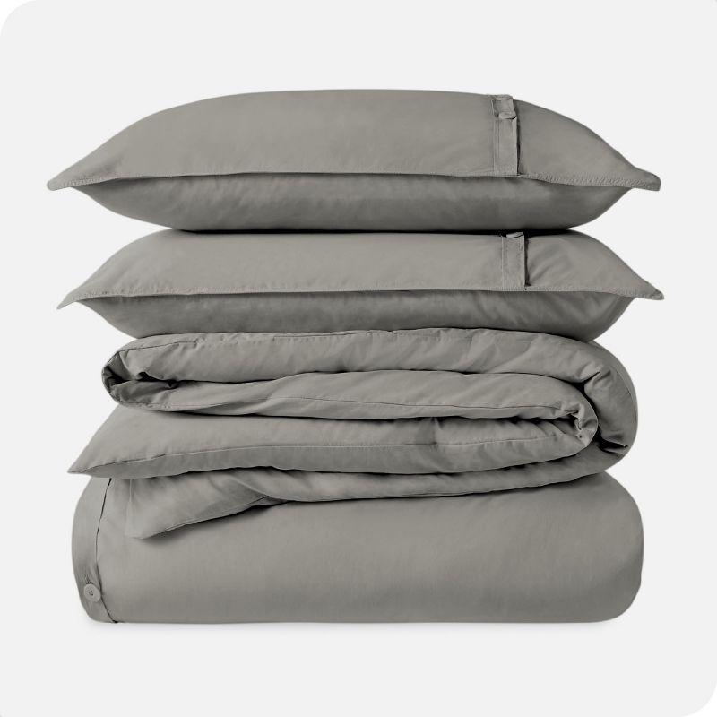 Bare Home Modern & Contemporary Organic Percale Duvet Cover Set