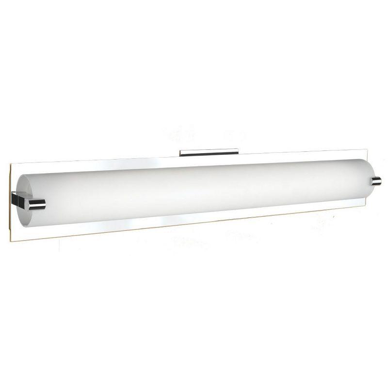 Lighthouse 26" Chrome LED Vanity Light with Dimmable Opal Glass