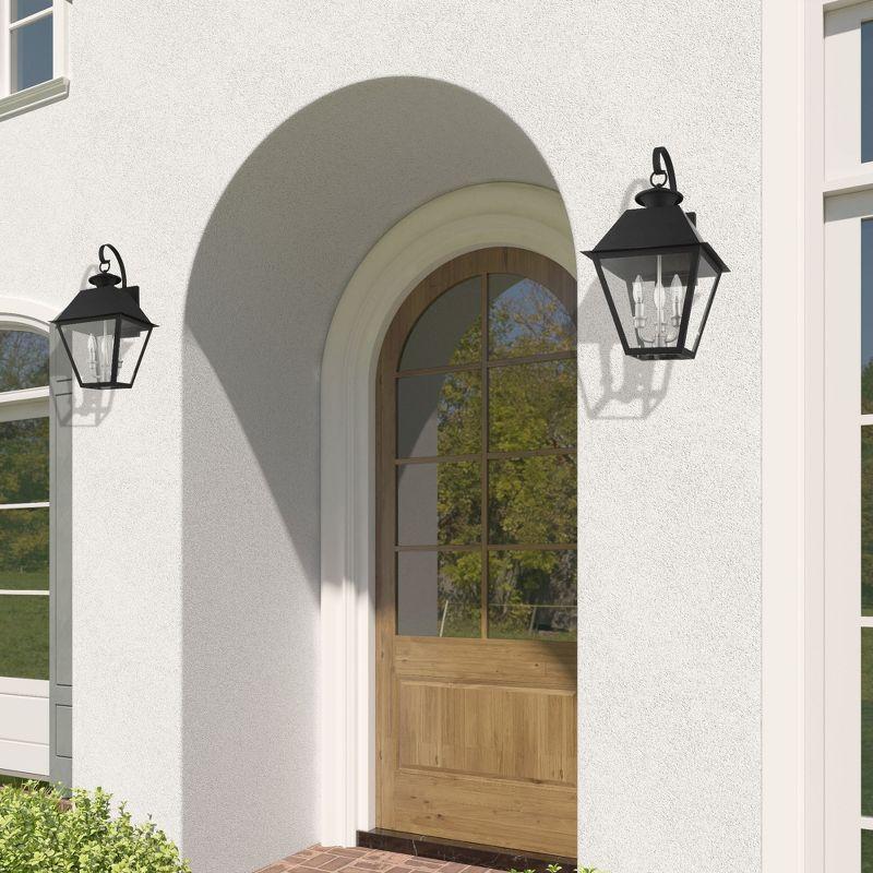 Livex Lighting Mansfield 3 - Light Wall Light in  Black